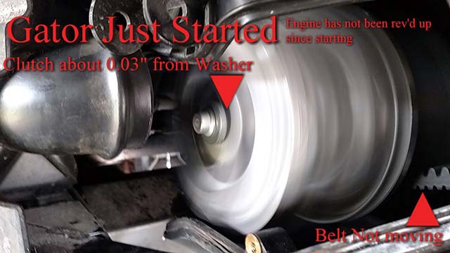 John Deere Gator 590i AM144323 Clutch sticking