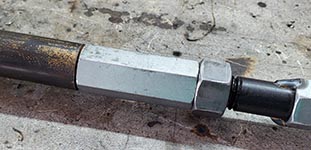 GM Chevy Express 3500 Track Panhard Bar Pin and coupling nut