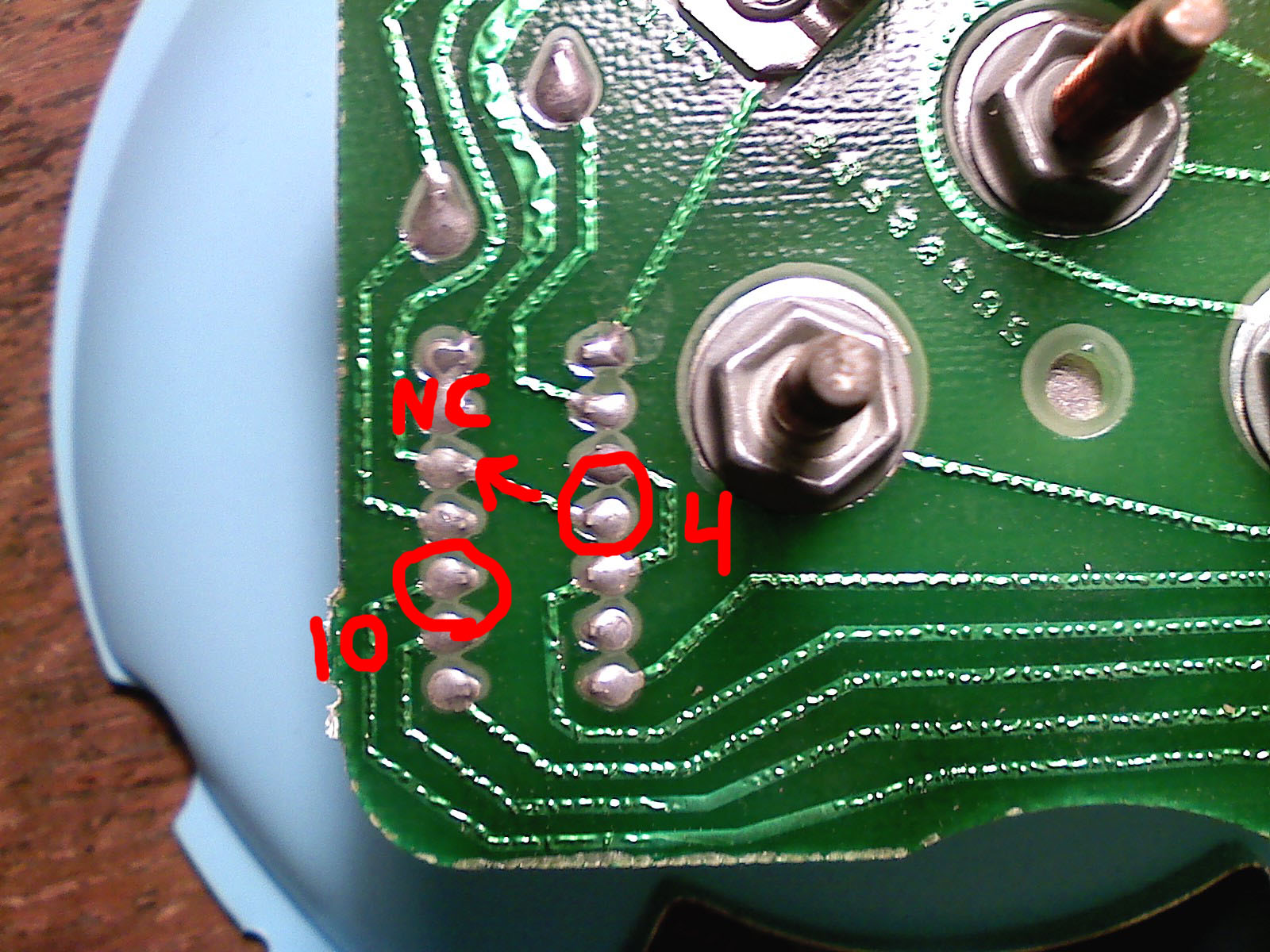 resistor chip from bottom