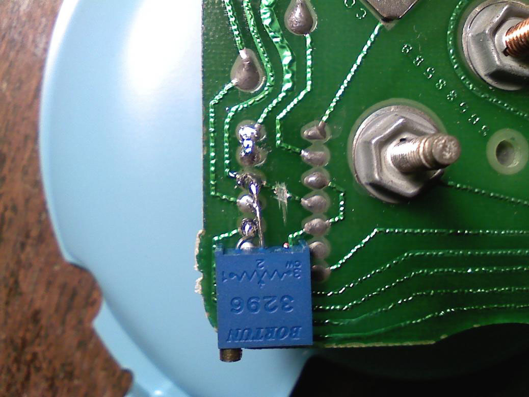 potentiometer placement